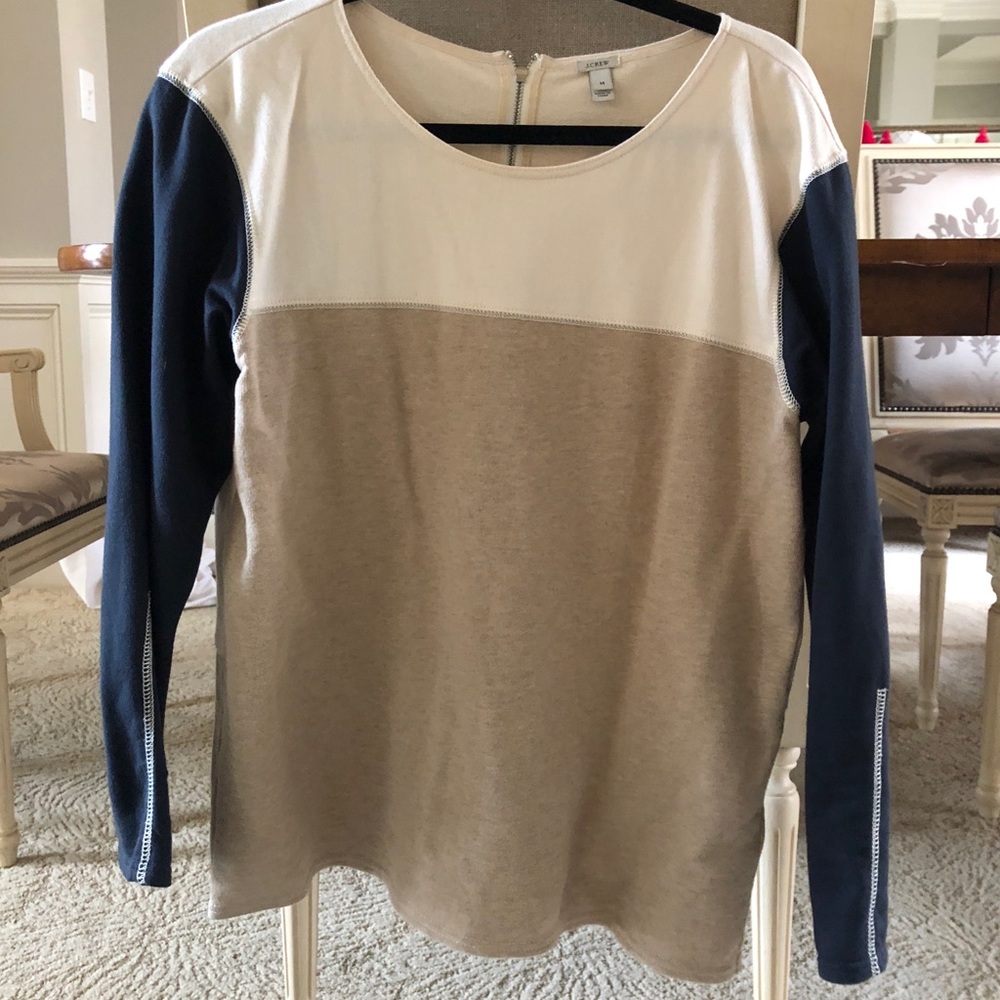 JCREW colorblock sweater